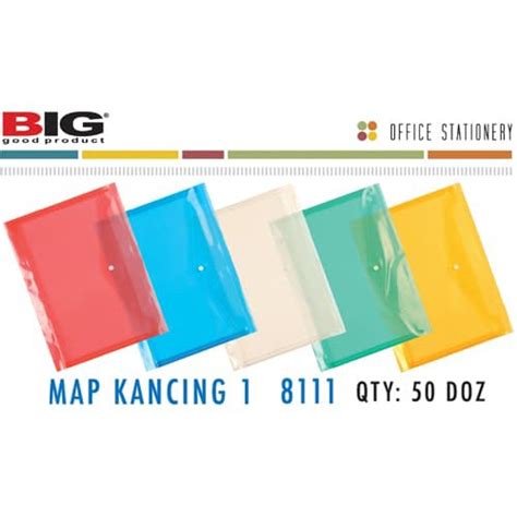 Jual Map Kancing 1 Punggung Big Folio 8111 1 Pak Isi 12 Biji Shopee