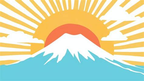 Free Vectors | Illustration of sunrise and Mt. Fuji (background image)