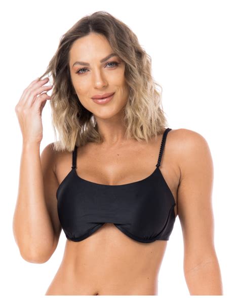 Bikini Tops Top V Bar Preto Marke La Playa