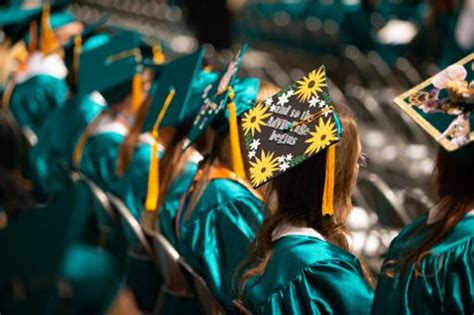 Caps of graduating students at Tri-C commencement