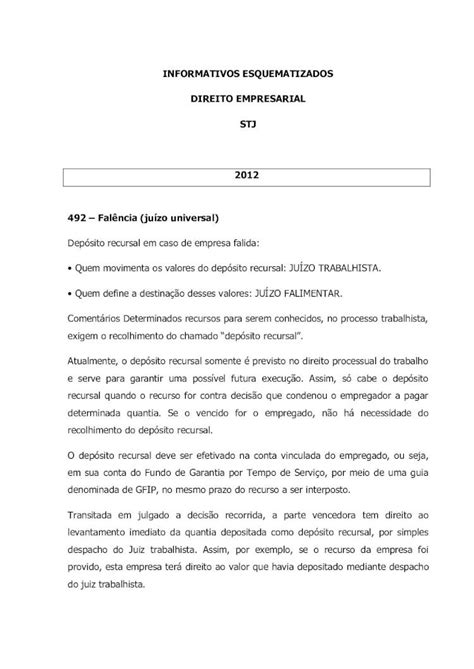 Pdf Informativos Esquematizados Direito Empresarial Stj Direito