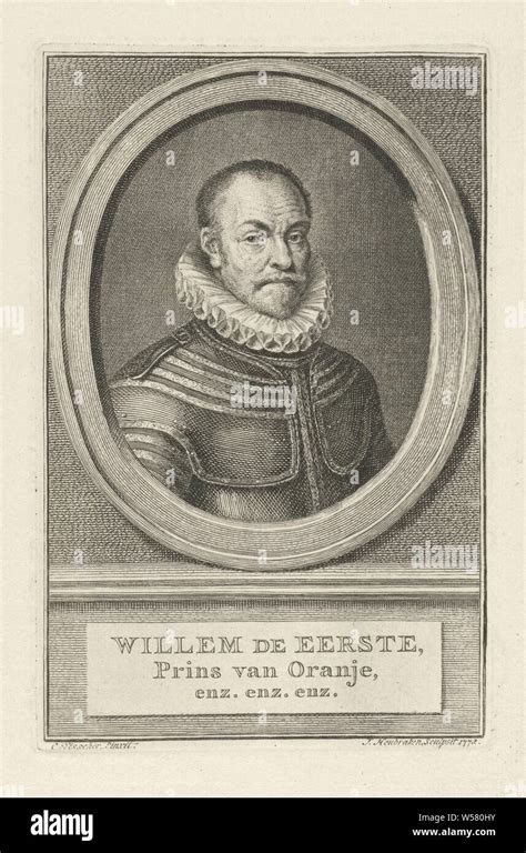 Portrait Of William I Prince Of Orange William The First Title On