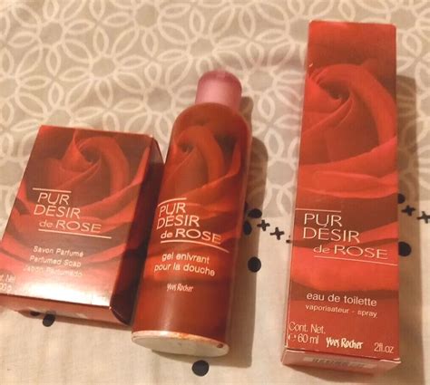 Lot Pur D Sir De Rose Yves Rocher Eau De Toilette Ml Savon Gel