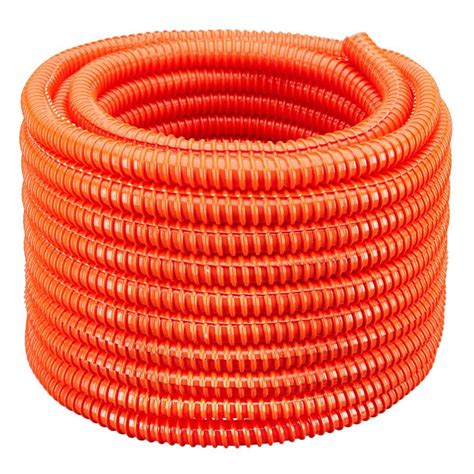 HYDROMAXX 1 In Dia X 100 Ft PVC Orange Flexible Corrugated Split