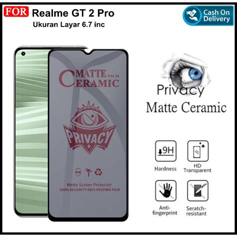 Jual Tempered Glass Realme Gt Pro Full Cover Ceramic Anti Spy