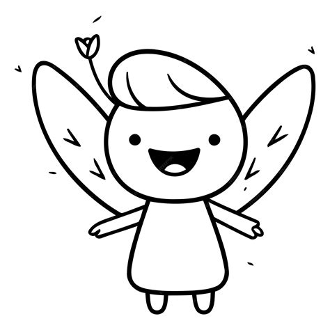 Premium Vector Cute Angel Cartoon Character Vector Illustration Cute Angel Character Vector