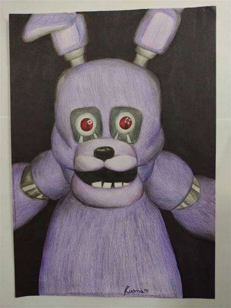 Bonnie drawing (fnaf) by LuaCurly on DeviantArt