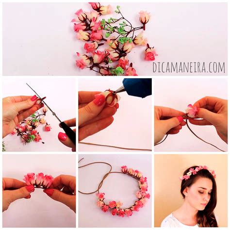 Fa A Voc Mesma Uma Tiara De Flores Esse Diy Muito F Cil Hair