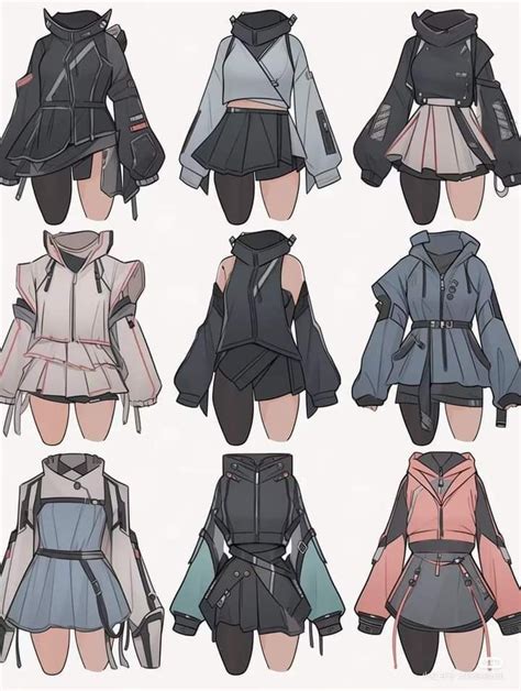 Character Fashion Outfits Girls In Dress Design Sketches