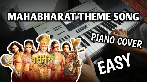 Star Plus Mahabharat Theme Song Piano Cover Begginers Youtube