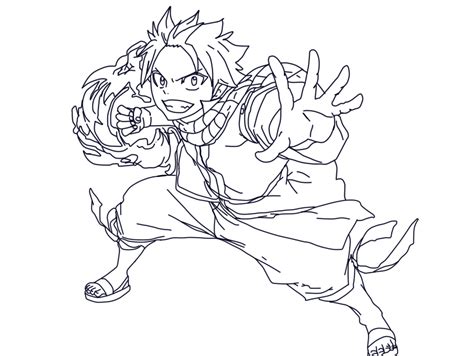 Coloriage Imprimer Natsu