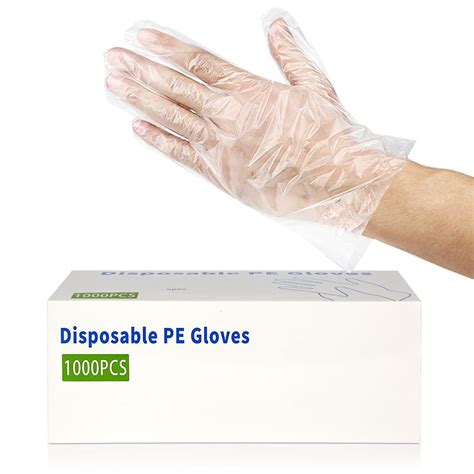 Buy 1000pcs Disposable Plastic Gloves Latex Free Powder Free Clear