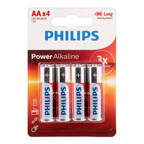 Buy Philips Power Alkaline Aa Batteries Pack Lr P B Online At