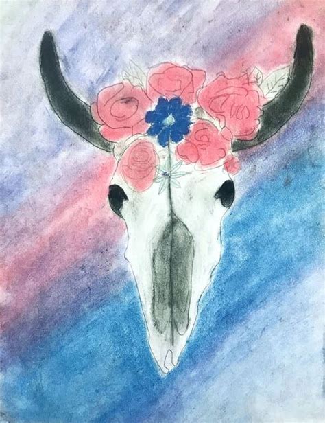 GEORGIA O'KEEFFE INSPIRED SKULLS | Georgia o'keefe art, Vine charcoal ...