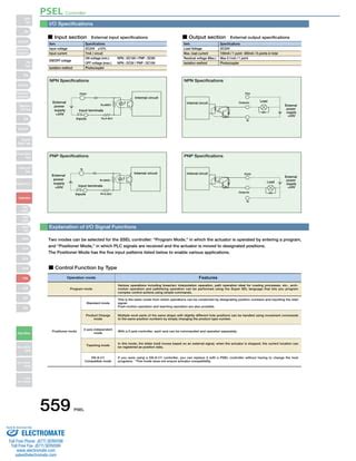 Iai Psel Controller Specsheet Pdf