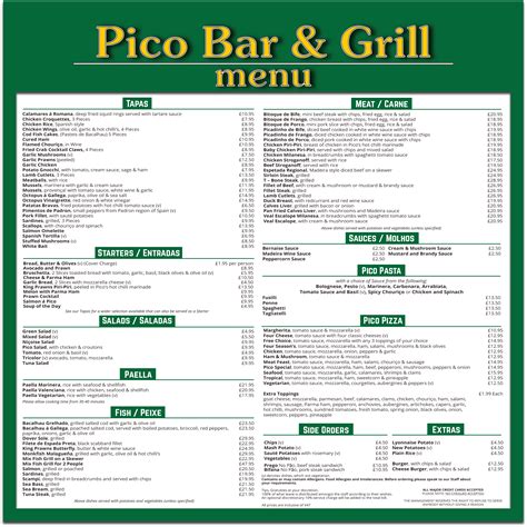 Menu | Madeira London