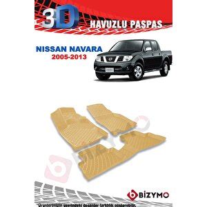 Bizymo Nissan Navara 2005 2013 Havuzlu Bej Paspas Bizymo Oto Paspası