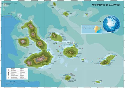 Mapa De Vectores De Las Islas Gal Pagos Ecuador Vector En Vecteezy