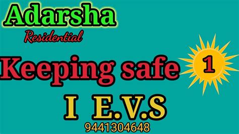 Keeping Safe 1 I Evs Youtube