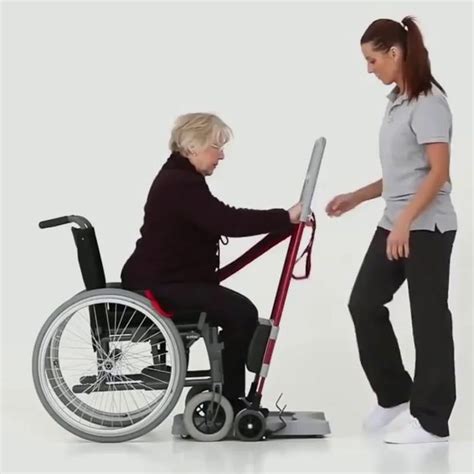 This device helps with a safe sit-to-stand transfer for people with ...