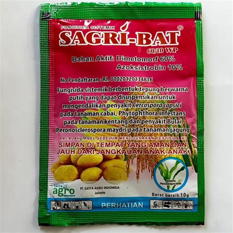 Jual Fungisida Sistemik Sagri Bat Sagribat Wp Gram Bahan Aktif