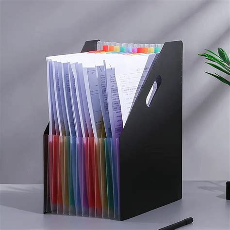 NISUN 12 Pockets Vertical Expanding File Folders Letter A4 Size ...