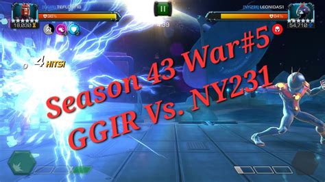 MCOC Season 43 War 5 Vs NY231 YouTube