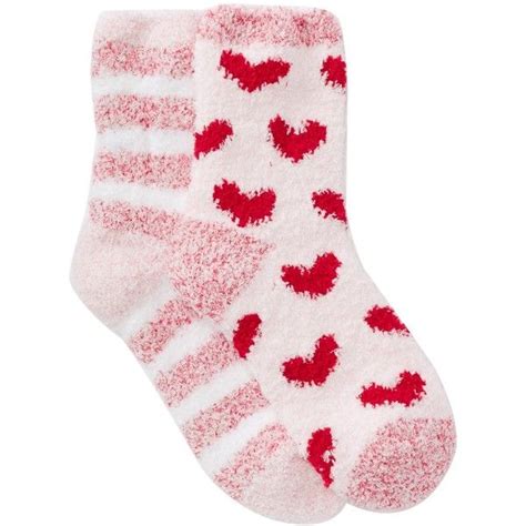 Free Press Patterned Fuzzy Socks Pack Of 2 7 97 Liked On Polyvore Featuring Intimates