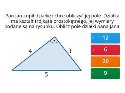 Klasa 6 Pola wielokątów Materiały dydaktyczne