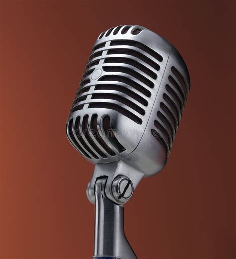 Vintage Microphone On Red Royalty Free Stock Images - Image: 4641959