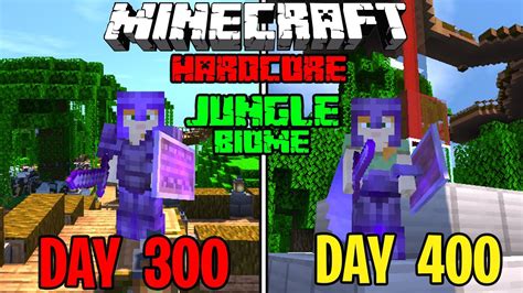 I Survived 400 Days In Jungle Only Biome Hardcore Minecraft Hindi