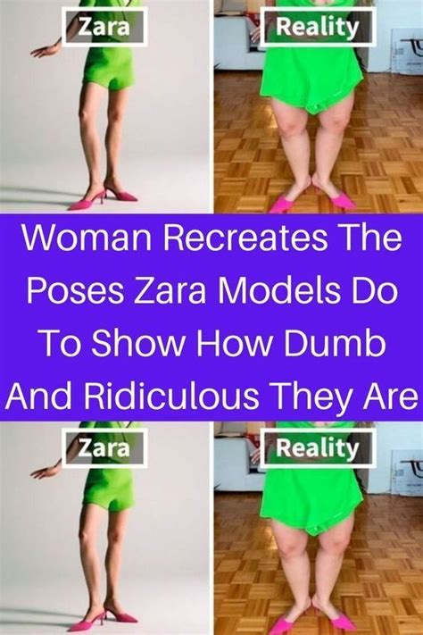 Woman Recreates The Poses Zara Models Do To Show How Dumb And Ridiculous They Are Artofit