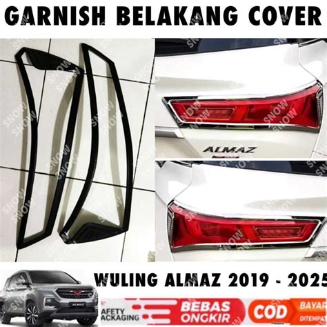 Jual Garnish Lampu Belakang Wuling Almaz Hitam