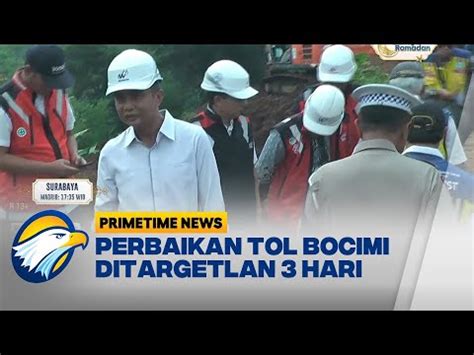 Perbaikan Temporer Tol Bocimi Ditargetkan Rampung 3 Hari YouTube