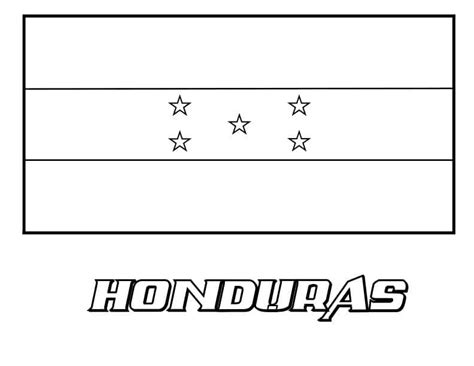 Dibujos De La Bandera De Honduras Para Colorear Para Colorear Pintar E