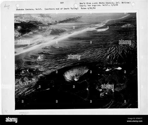 California - Lavic through Ubehebe Crater, Aerial Photograph Stock ...