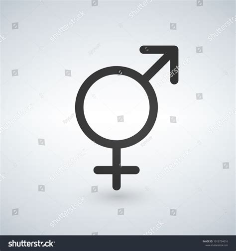 Male Female Sex Symbol Black Vector เวกเตอรสตอก ปลอดคาลขสทธ 1013724616 Shutterstock