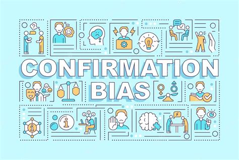 Premium Vector Confirmation Bias Word Concepts Light Blue Banner