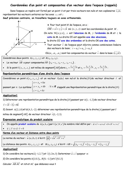 Solution Geometrie Dans L Espace Fr Studypool