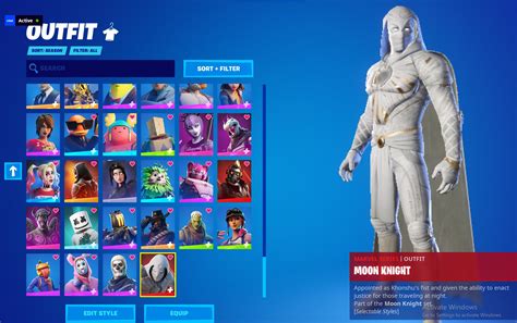 The Moon Knight skin doesn't actually have "released in season" for it ...