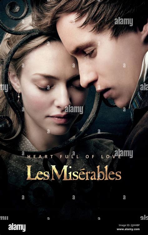 AMANDA SEYFRIED, EDDIE REDMAYNE POSTER, LES MISERABLES, 2012 Stock ...