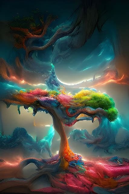 Tree Colorful Ai Art Magic - Free photo on Pixabay