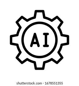 Cogwheel Icon Api Sign Web Application Stock Vector (Royalty Free ... 