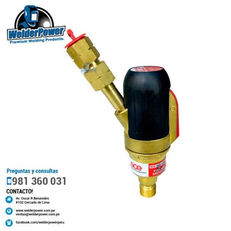 Regulador De Gas Propano Aga Con Anti Retorno Welder Power Premium