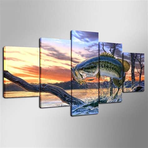 20 Collection Of Fish Painting Wall Art