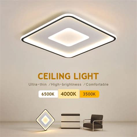 Luz De Teto Led Painel Lustre Cozinha Moderna L Mpadas Teto Quarto