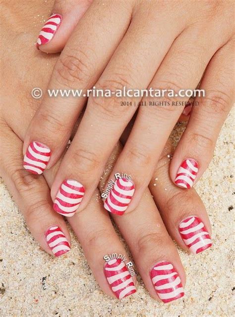 Pink Waves Nail Art Design By Simply Rins Wave Nails Nails Nail Art Diy