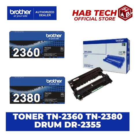 Brother Toner Tn 2360 Or Tn 2380 Or Drum Dr 2355 2360 2380 2355