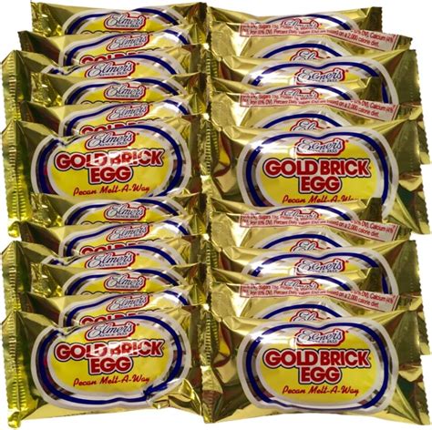 Elmers Gold Brick Eggs 24 Individual Eggs Candy And