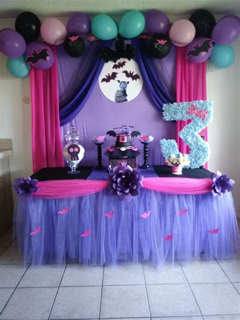 Vampirina Birthday Party Ideas Photo 1 Of 8 Catch My Party Birthday Halloween Party 4th